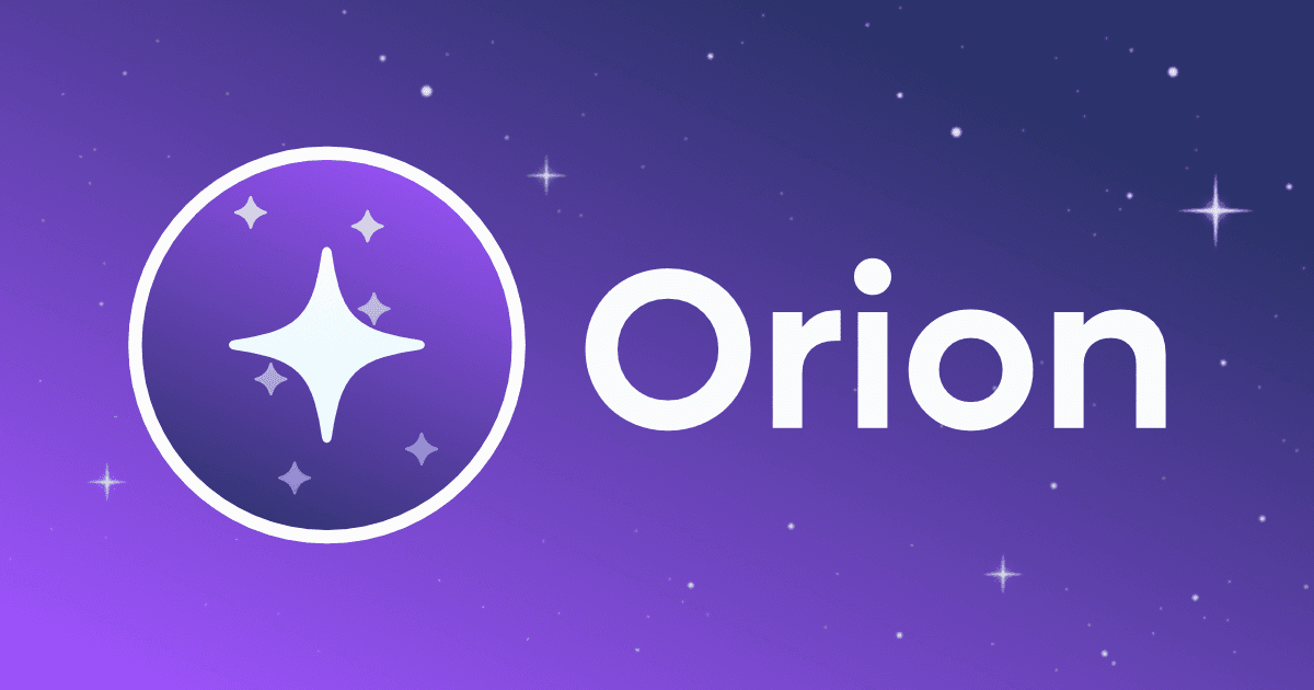 Orion Browser screenshot