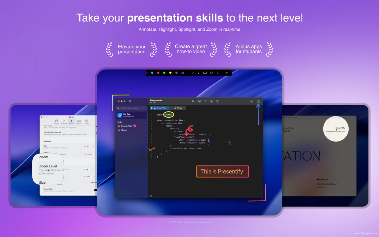 Presentify screenshot