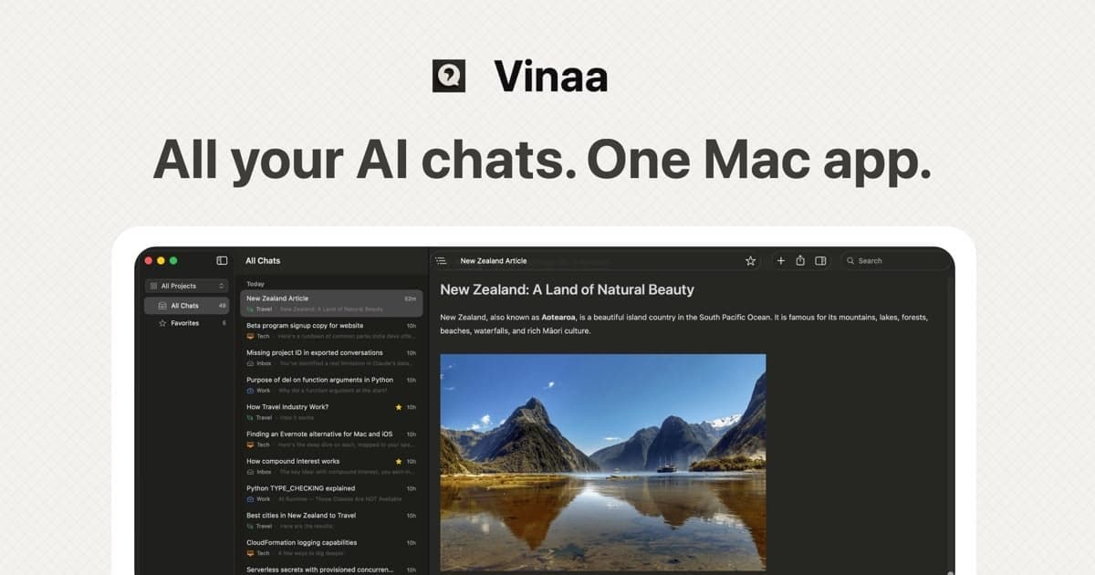 Vinaa screenshot