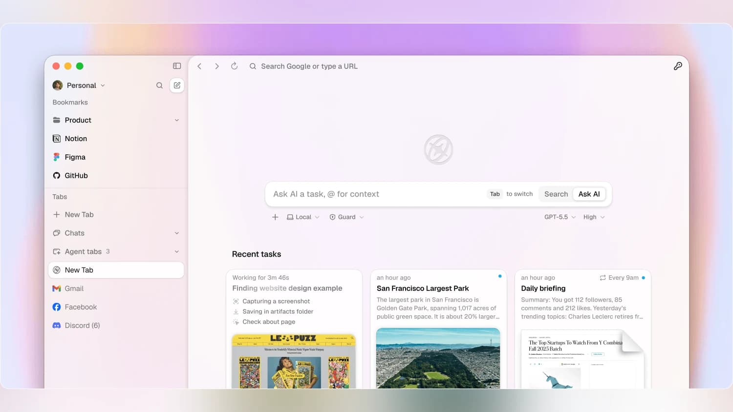 Aside screenshot