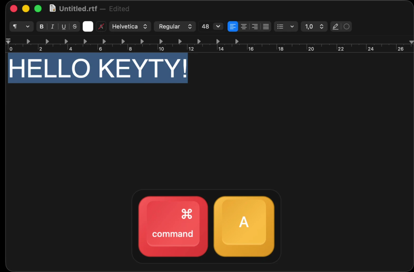 Keyty screenshot