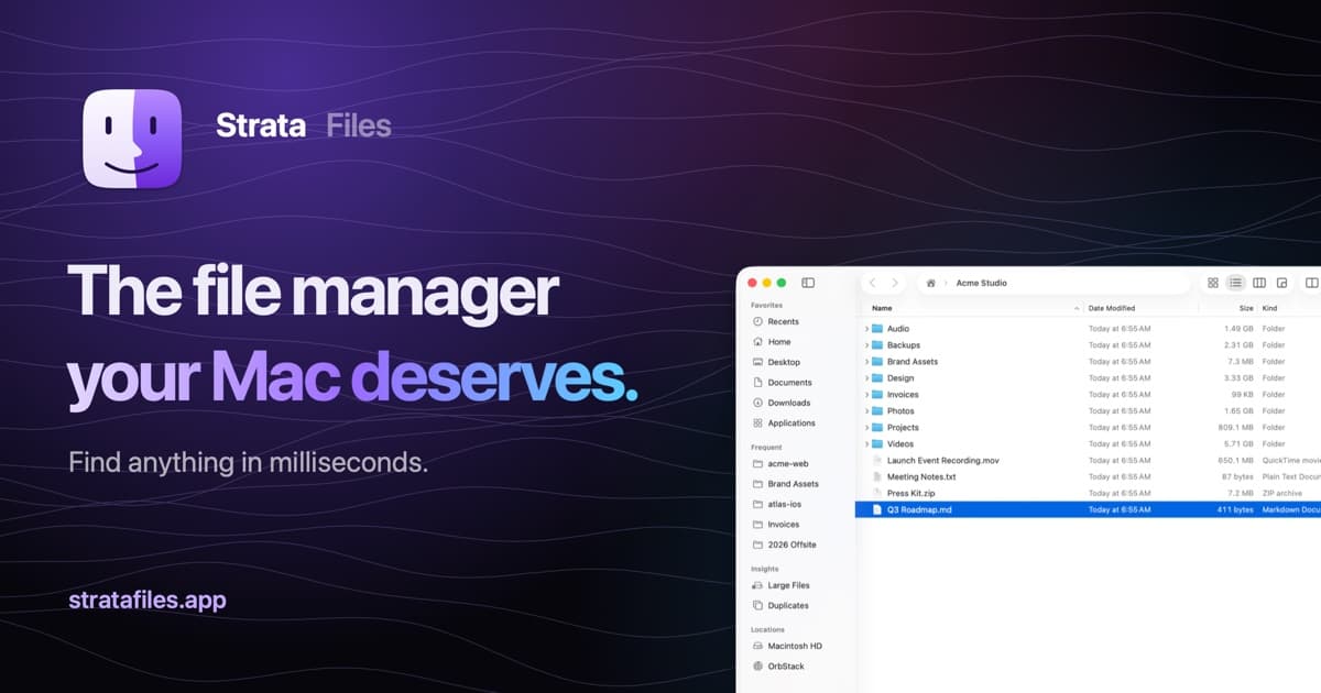 Strata Files screenshot