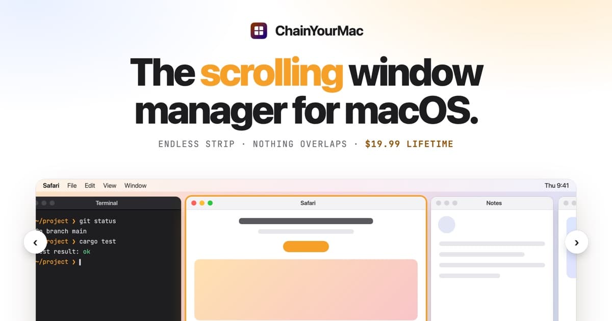 ChainYourMac screenshot