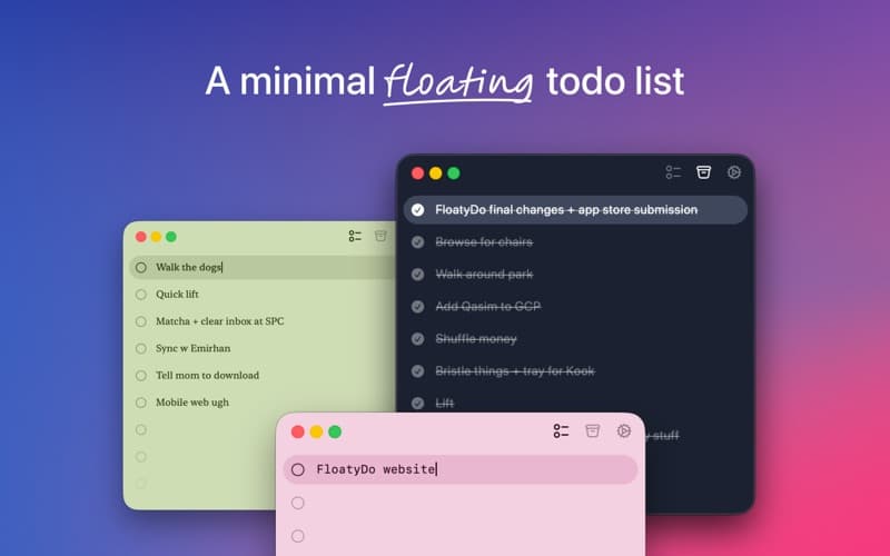 FloatyDo screenshot