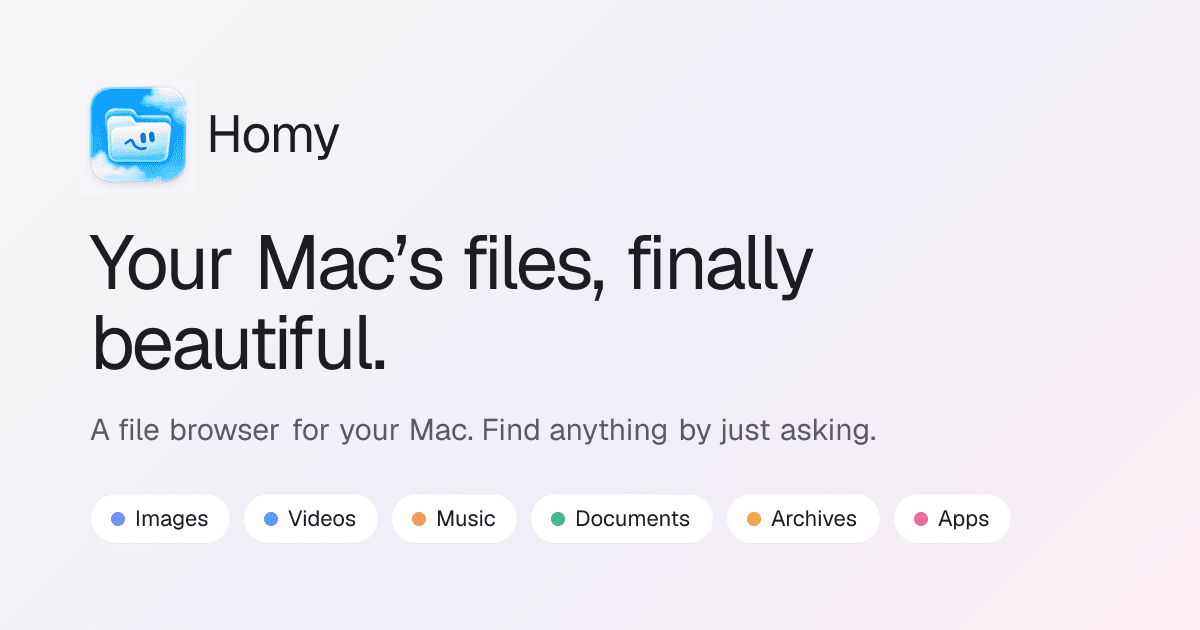 Homy screenshot