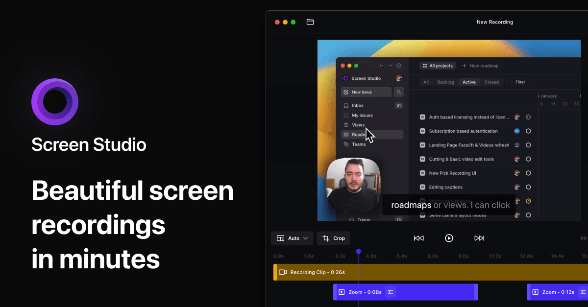 Screen Studio screenshot