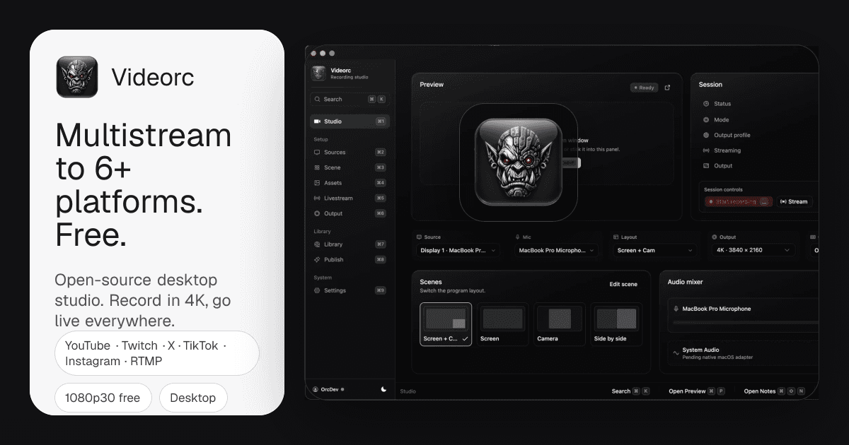 Videorc screenshot