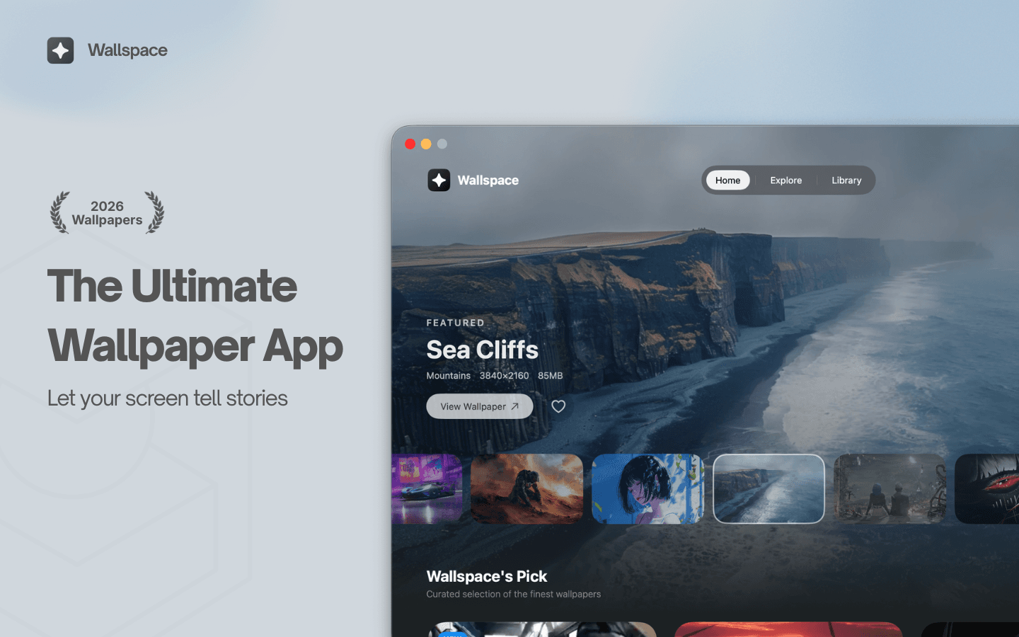 Wallspace screenshot