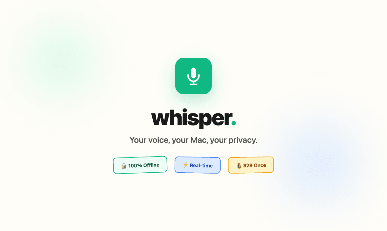 Whisper screenshot